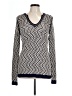 Tory Burch Ivory Blue Pullover Sweater Size L - photo 1