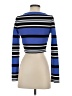 Express Blue Long Sleeve Top Size S - photo 2
