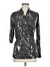 Velvet 100% Rayon Metallic Silver Kimono Size M - photo 1