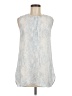 Equipment Blue Sleeveless Blouse Size M - photo 1