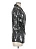 Velvet 100% Rayon Metallic Silver Kimono Size M - photo 4