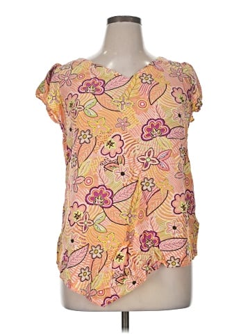 Kaari Blue Short Sleeve Blouse (view 1)