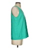 Ann Taylor LOFT 100% Polyester Green Sleeveless Top Size S - photo 4