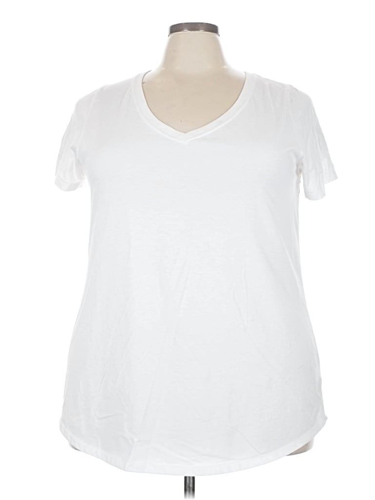 Pre-owned Torrid Short Sleeve T-shirt In White