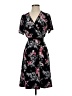 Unbranded Floral Black Casual Dress Size XXS (estimated) - photo 1