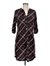 En Focus Studio Argyle Brown Casual Dress Size 8 - photo 1