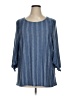 W5 Blue 3/4 Sleeve Blouse Size 1X - photo 1