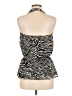 Boston Proper 100% Polyester Silver Black Sleeveless Blouse Size 8 - photo 2