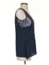 Esprit 100% Polyester Blue Sleeveless Blouse Size S - photo 4