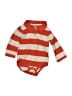 Greendog 100% Cotton Stripes Orange Long Sleeve Onesie Size 6-9 mo - photo 1