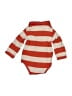 Greendog 100% Cotton Stripes Orange Long Sleeve Onesie Size 6-9 mo - photo 2