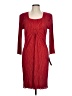 Connected Apparel 100% Polyester Red Cocktail Dress Size 10 - photo 1