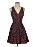 Aqua 100% Polyester Paisley Orange Cocktail Dress Size XS - photo 1