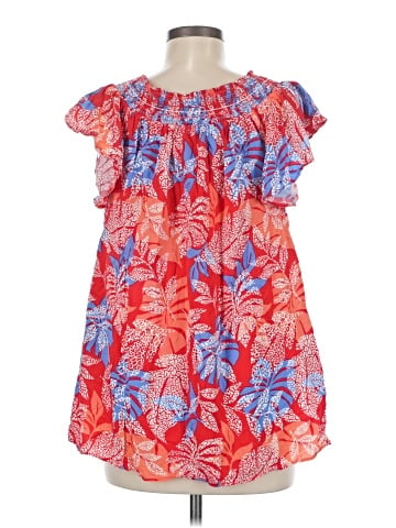 Red Carter Sleeveless T-Shirt (view 2)