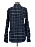 Trovata Plaid Blue Long Sleeve Button-Down Shirt Size M - photo 2