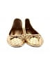 Schutz 100% Leather Gold Flats Size 8 1/2 - photo 2