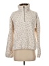 Abercrombie & Fitch 100% Polyester Animal Print Ivory Pullover Sweater Size S - photo 1