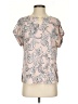 Calvin Klein 100% Polyester Paisley Pink Short Sleeve Blouse Size S - photo 1