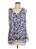 AGB 100% Polyester Purple Sleeveless Blouse Size M - photo 1