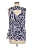 AGB 100% Polyester Purple Sleeveless Blouse Size M - photo 2