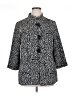 JM Collection Chevron-herringbone Black Coat Size XL - photo 1