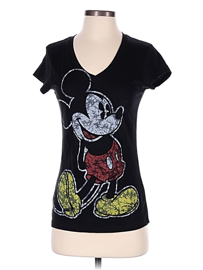 Pre-owned Disney Short Sleeve T-shirt In Black