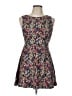 Forever 21 Floral Black Casual Dress Size L - photo 1