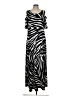 Chico's Animal Print Black Casual Dress Size Lg (2) - photo 1