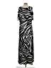 Chico's Animal Print Black Casual Dress Size Lg (2) - photo 2