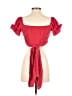 Shein Red Short Sleeve Top Size 4 - photo 2