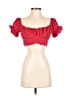 Shein Red Short Sleeve Top Size 4 - photo 1