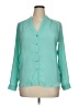 Xhilaration 100% Polyester Teal Long Sleeve Blouse Size XL - photo 1