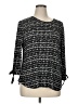Ruby Rd. Black 3/4 Sleeve Blouse Size XL (petite) - photo 1