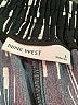 Nine West 100% Polyester Print Black Casual Pants Size L - photo 7