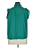 Cupcakes & Cashmere 100% Polyester Teal Sleeveless Blouse Size XL - photo 2