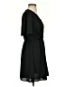 Blue Rain 100% Polyester Solid Black Casual Dress Size XXS - photo 4