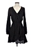 Express 100% Rayon Polka Dots Black Casual Dress Size S - photo 1