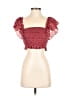 Shein 100% Polyester Red Sleeveless Blouse Size 2 - photo 1