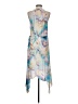 BCBGMAXAZRIA 100% Polyester Tie-dye Blue Cocktail Dress Size XXS - photo 2