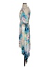 BCBGMAXAZRIA 100% Polyester Tie-dye Blue Cocktail Dress Size XXS - photo 5