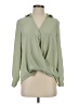 Chenault 100% Polyester Green Long Sleeve Blouse Size S - photo 1