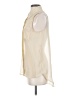 Scooter Brown 100% Polyester Ivory Sleeveless Blouse Size S - photo 5