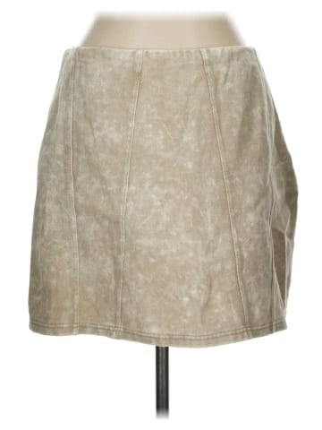 She + Sky Faux Leather Skirt (view 1)