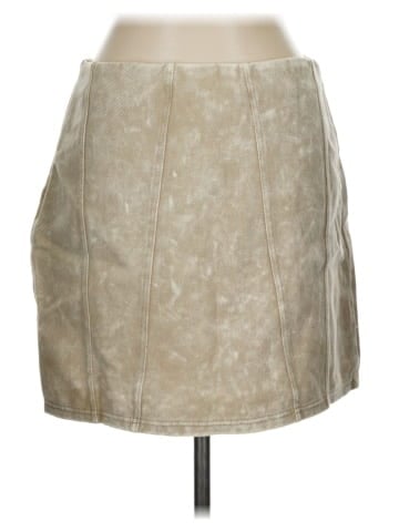 She + Sky Faux Leather Skirt (view 2)