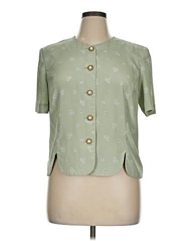 Leslie Fay Short Sleeve Blouse (view 1)