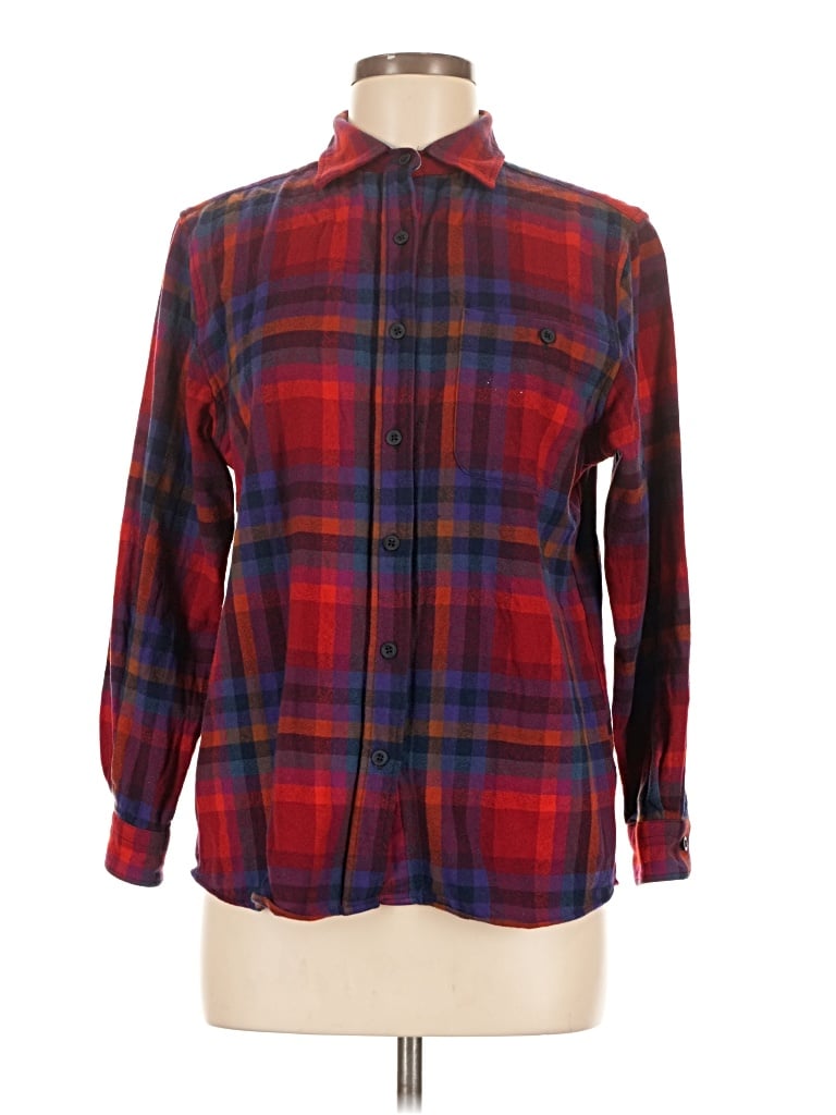 Pre-owned Pendleton Long Sleeve Button Down Shirt In Red