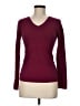 Active Basic Burgundy Long Sleeve T-Shirt Size M - photo 1