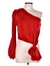 Lovers + Friends Red 3/4 Sleeve Blouse Size M - photo 1