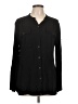Just Fab 100% Viscose Black Long Sleeve Blouse Size L - photo 1