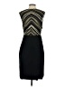The Limited 100% Polyester Chevron-herringbone Black Cocktail Dress Size 6 - photo 2